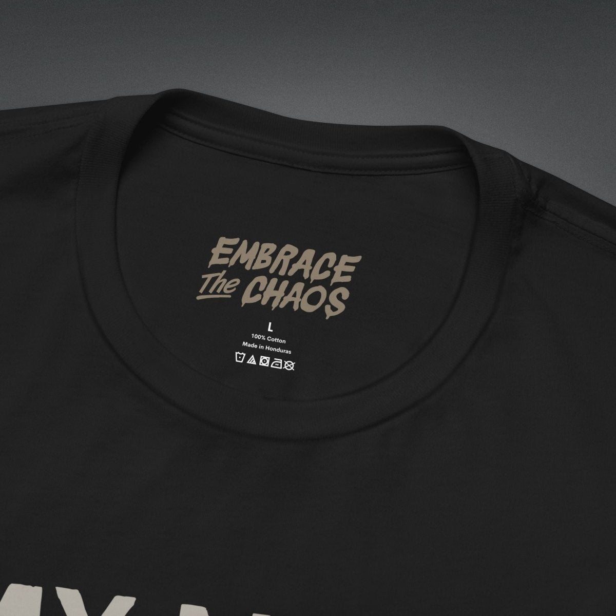 MY NEXT SNACK T-SHIRT XS Team Navy - Embrace The Chaos mental health humor apparel
