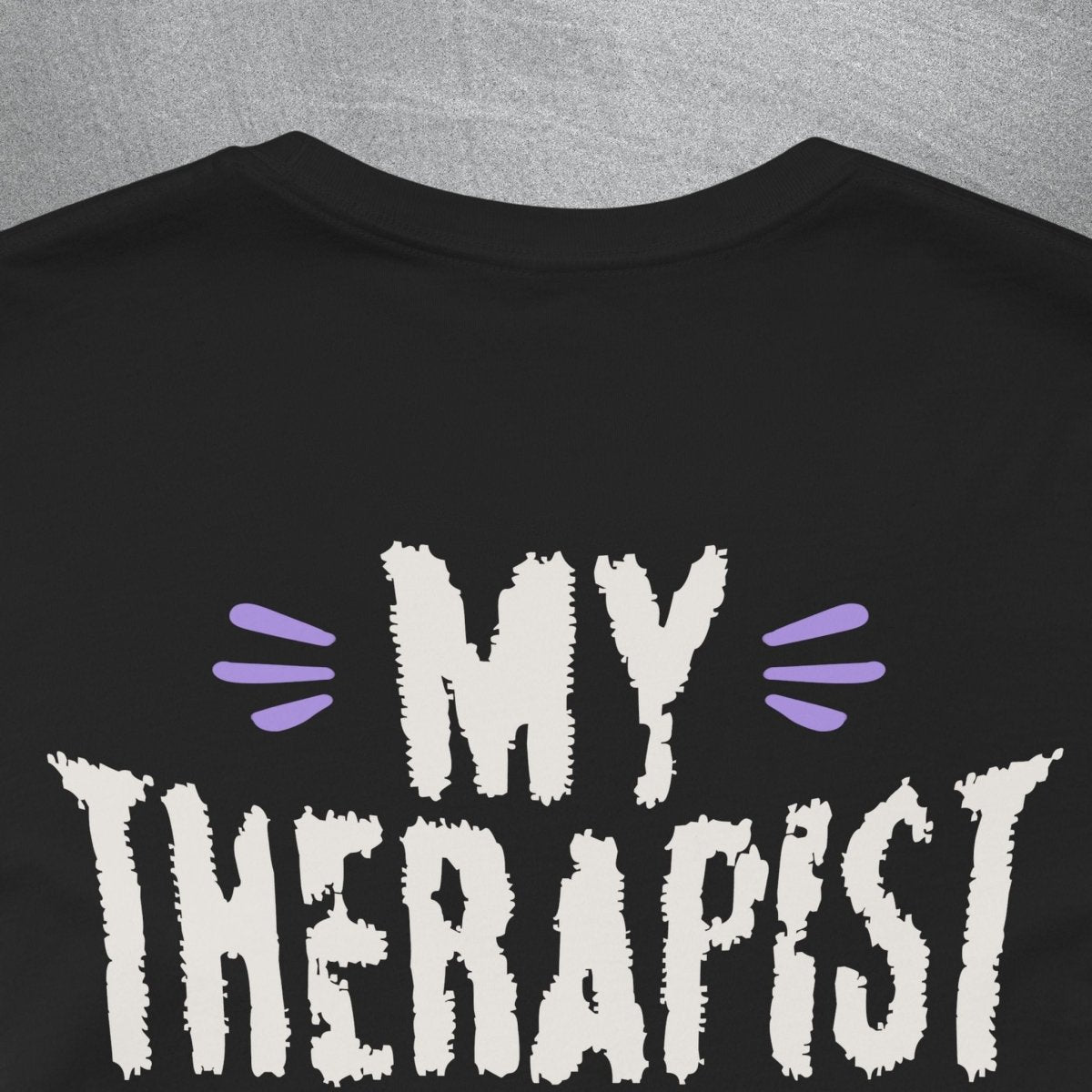 MY THERAPIST NEEDS A THERAPIST TEE XS Black - Embrace The Chaos mental health humor apparel