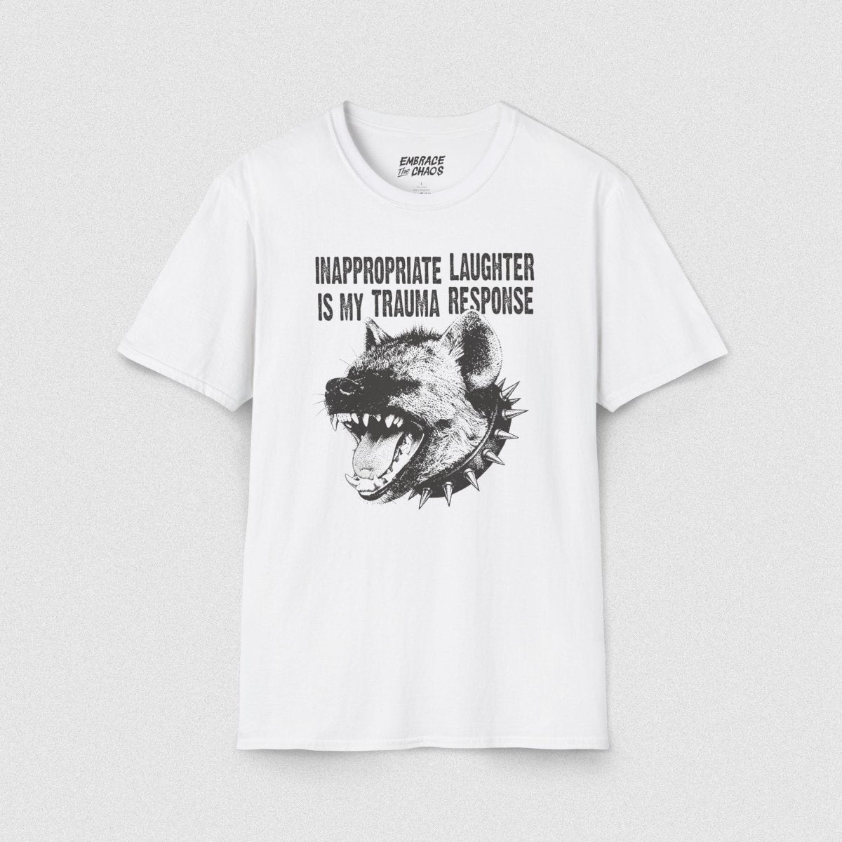 MY TRAUMA RESPONSE T - SHIRT White XS - Embrace The Chaos mental health humor apparel