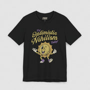 OPTIMISTIC NIHILISM T-SHIRT XS Black - Embrace The Chaos mental health humor apparel