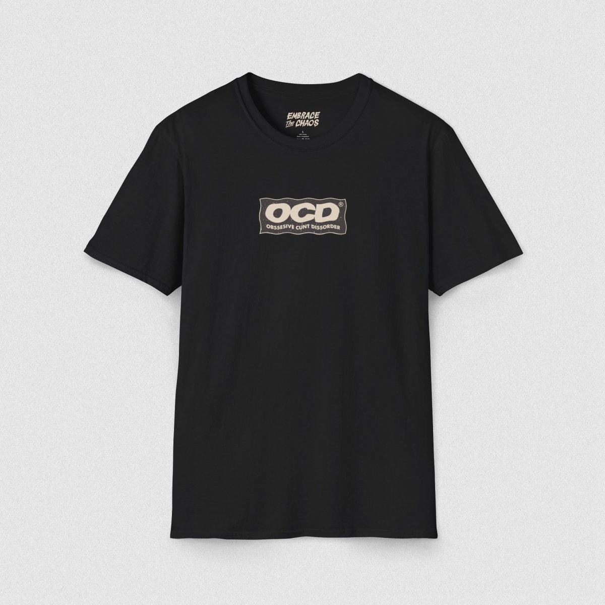 OSESSIVE C*NT DISSORDER TEE Black XS - Embrace The Chaos mental health humor apparel