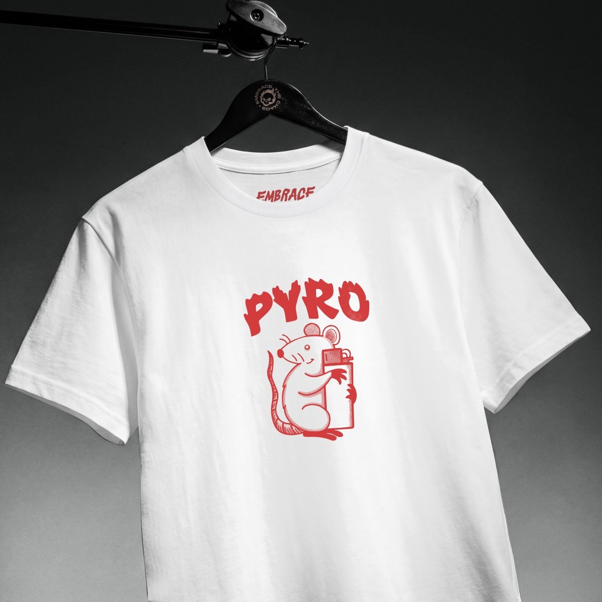 PYROMANIAC T - SHIRT XS White - Embrace The Chaos mental health humor apparel