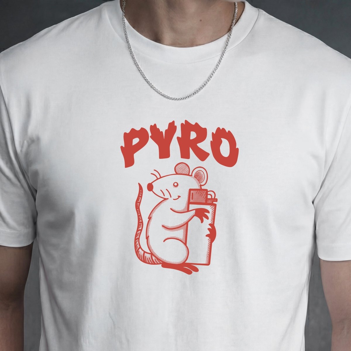 PYROMANIAC T - SHIRT XS Vintage White - Embrace The Chaos mental health humor apparel