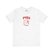 PYROMANIAC T-SHIRT XS White - Embrace The Chaos mental health humor apparel