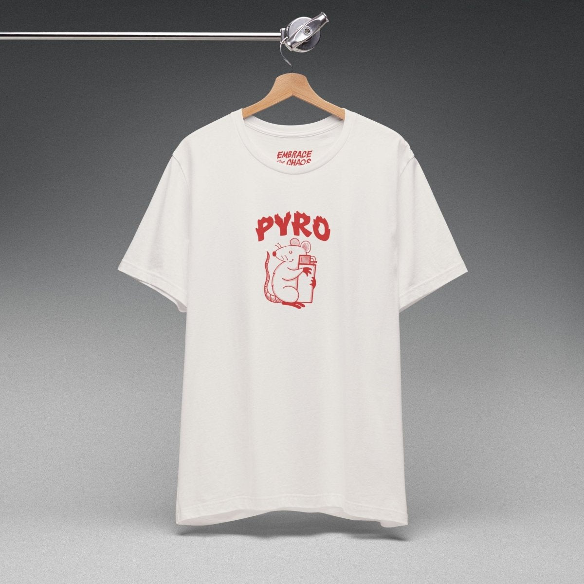 PYROMANIAC T - SHIRT XS Vintage White - Embrace The Chaos mental health humor apparel
