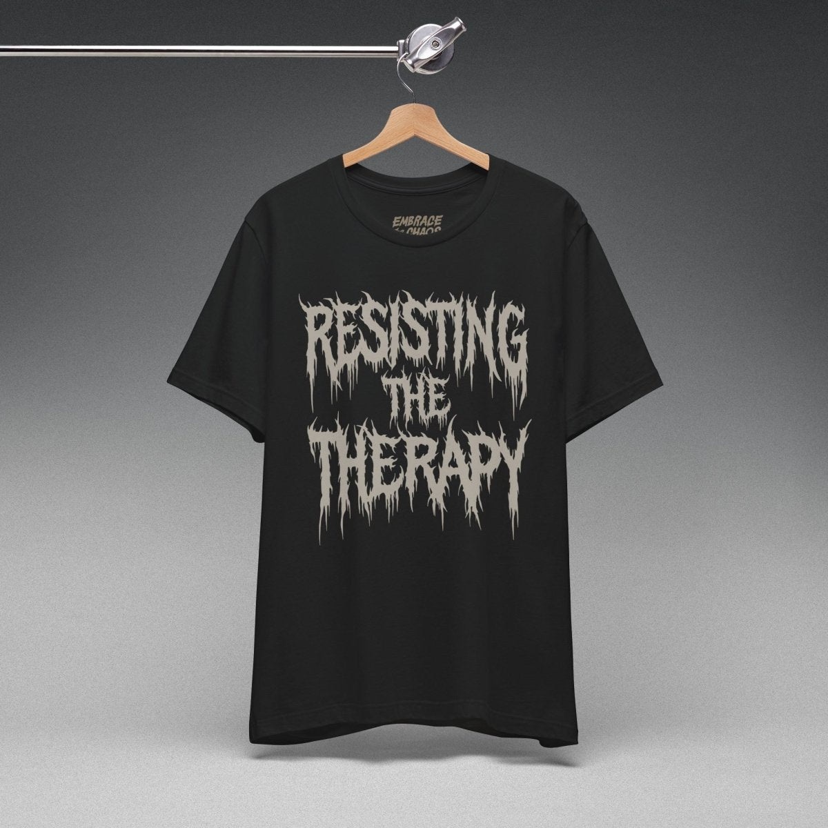 RESISTING THE THERAPY T-SHIRT XS Team Purple - Embrace The Chaos mental health humor apparel