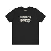 SLOWLY CRACKIN' TEE XS Black - Embrace The Chaos mental health humor apparel