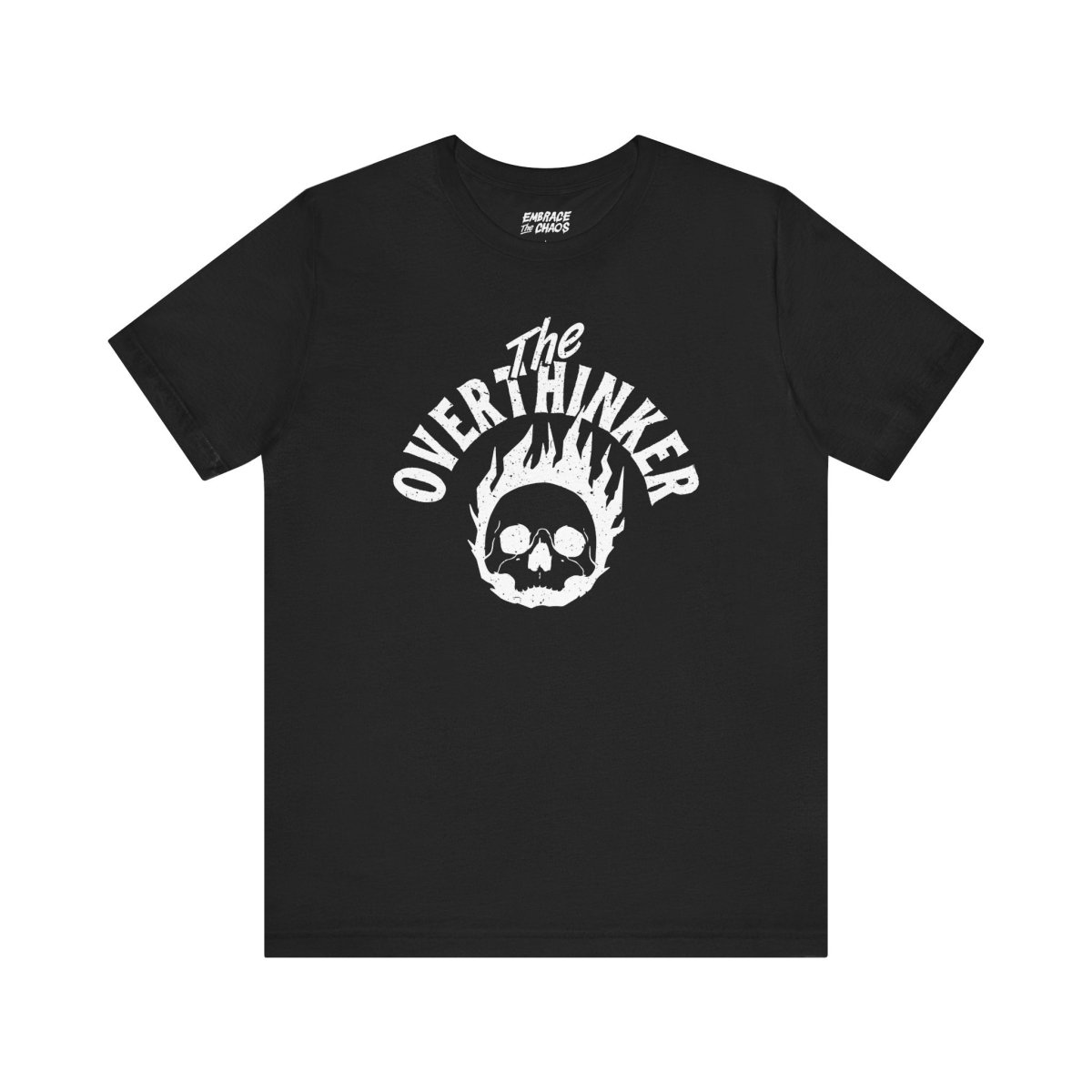 THE OVERTHINKER T-SHIRT XS Black - Embrace The Chaos mental health humor apparel