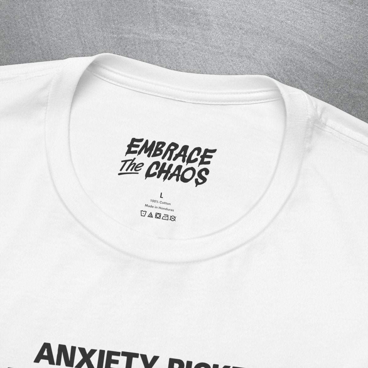 THE WRONG VILLAIN TEE XS Lilac - Embrace The Chaos mental health humor apparel