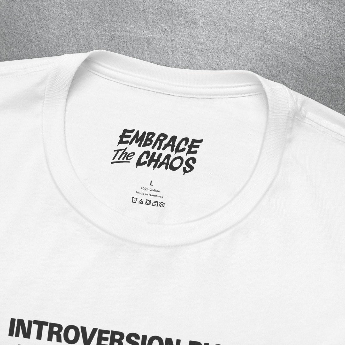 THE WRONG VILLAIN TEE XS Lilac - Embrace The Chaos mental health humor apparel