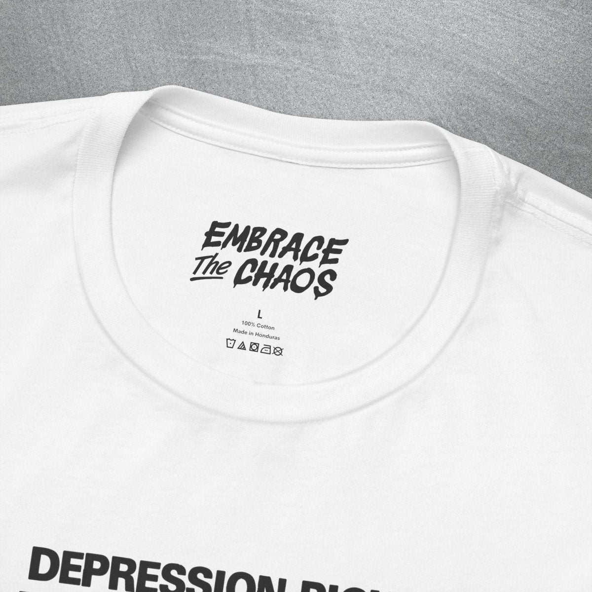 THE WRONG VILLAIN TEE XS Lilac - Embrace The Chaos mental health humor apparel