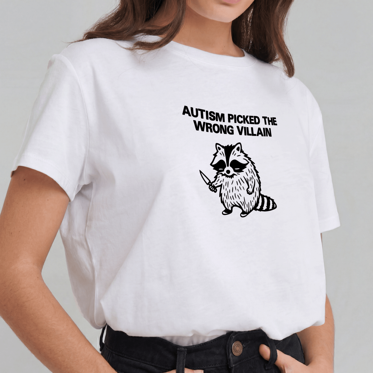THE WRONG VILLAIN TEE XS Lilac - Embrace The Chaos mental health humor apparel