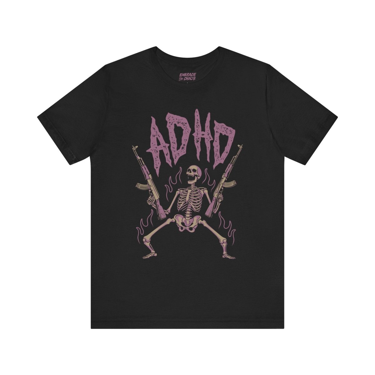 TRIGGERED ADHD TEE XS Black - Embrace The Chaos mental health humor apparel