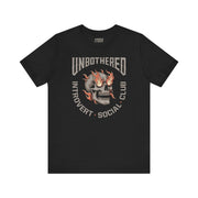 UNBOTHERED SOCIAL CLUB T-SHIRT XS Black - Embrace The Chaos mental health humor apparel