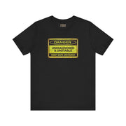 UNDIAGNOSED & UNSTABLE TEE XS Black - Embrace The Chaos mental health humor apparel