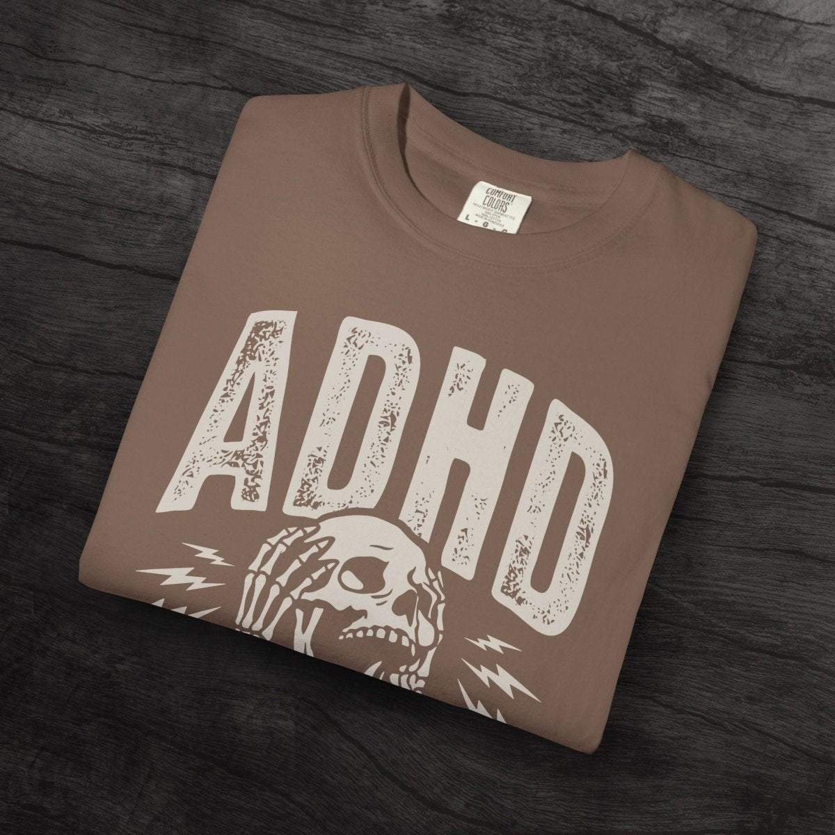 UNHINGED ADHD TEE Berry S - Embrace The Chaos mental health humor apparel