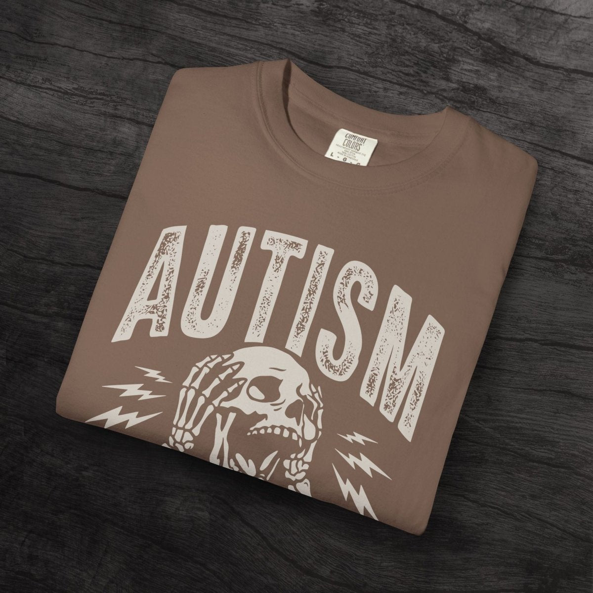 UNHINGED AUTISM TEE Berry S - Embrace The Chaos mental health humor apparel