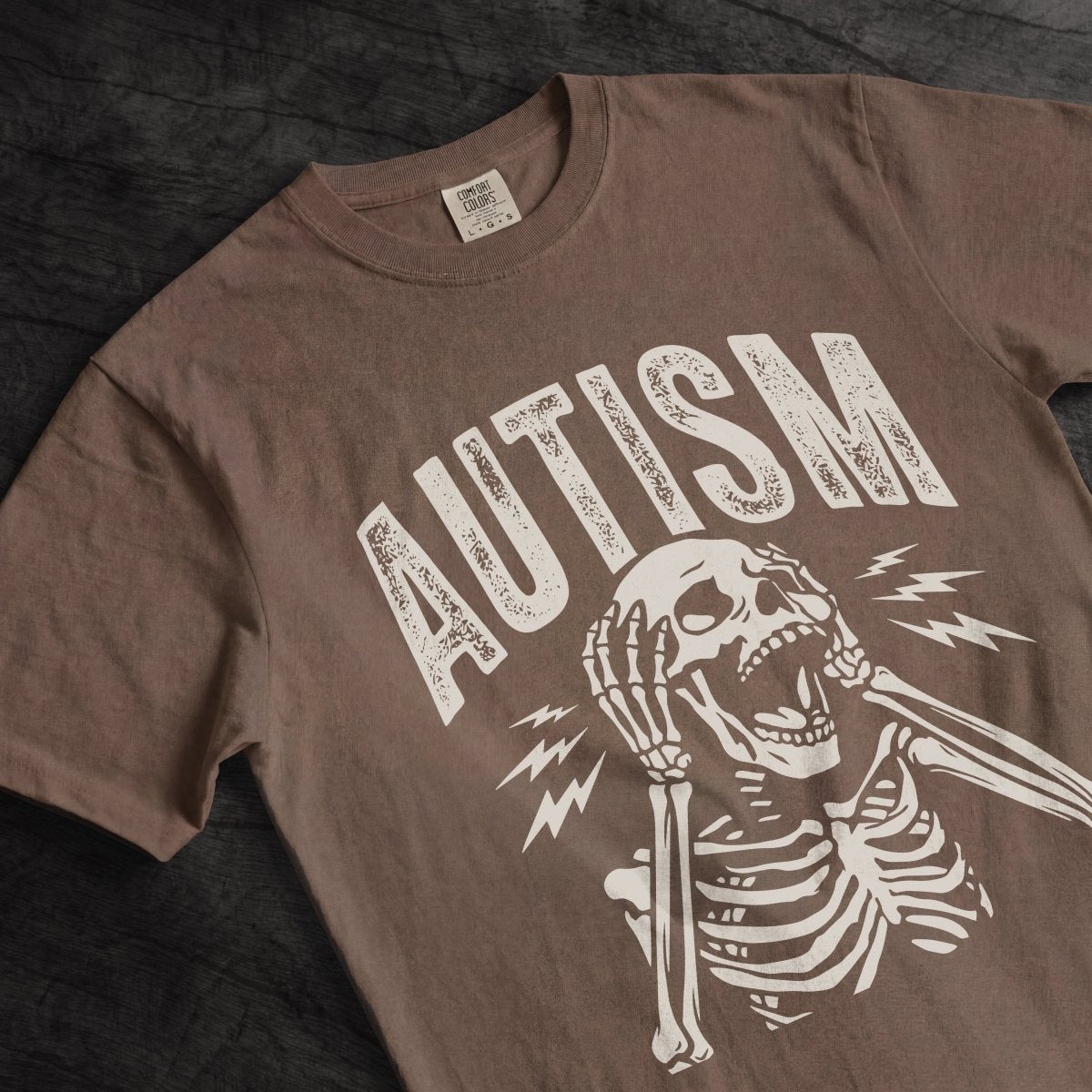 UNHINGED AUTISM TEE Berry S - Embrace The Chaos mental health humor apparel