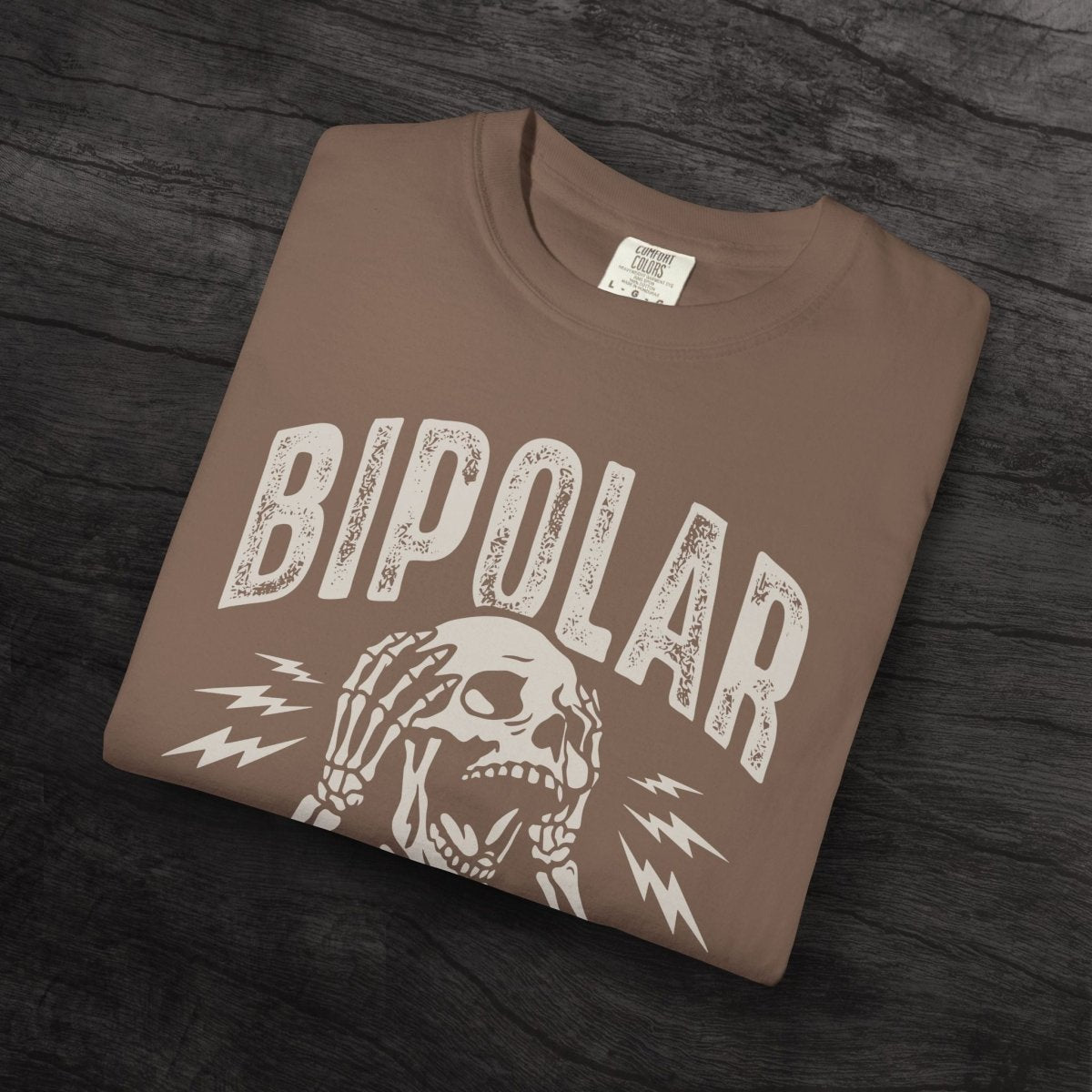 UNHINGED BIPOLAR TEE Berry S - Embrace The Chaos mental health humor apparel