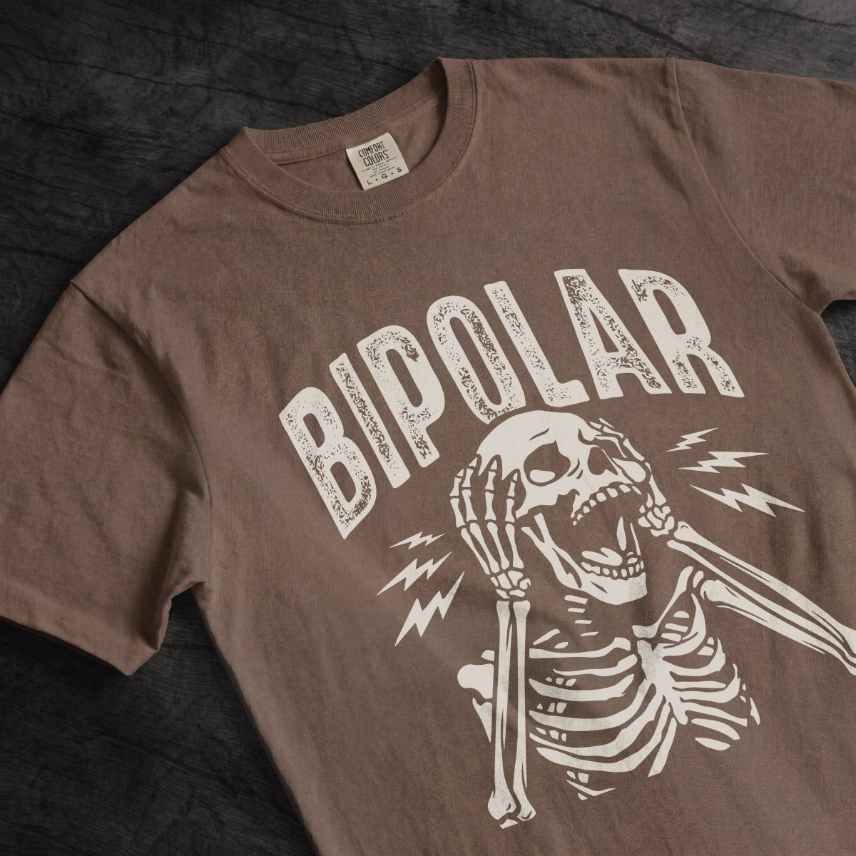 UNHINGED BIPOLAR TEE Berry S - Embrace The Chaos mental health humor apparel