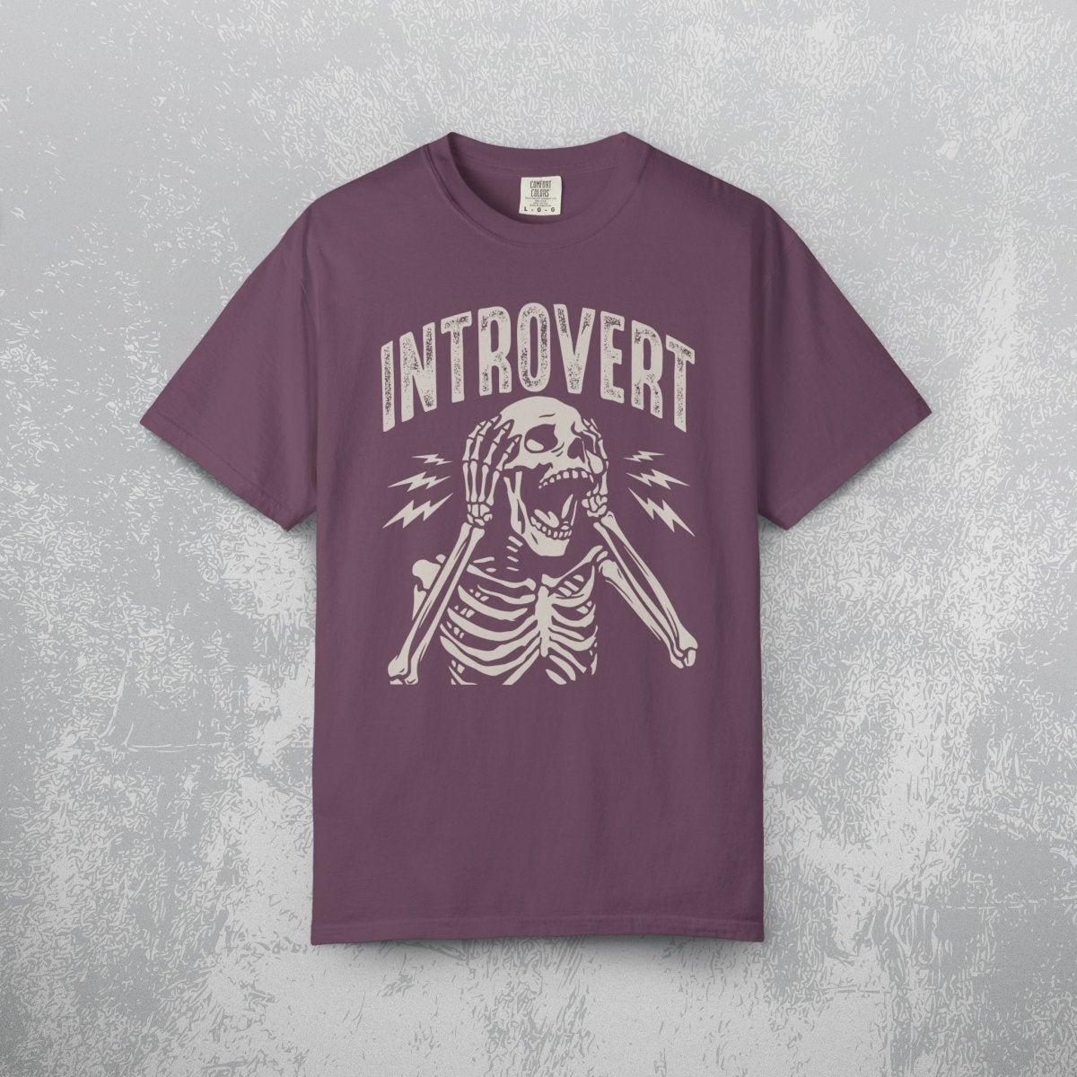 UNHINGED INTROVERT TEE Berry S - Embrace The Chaos mental health humor apparel