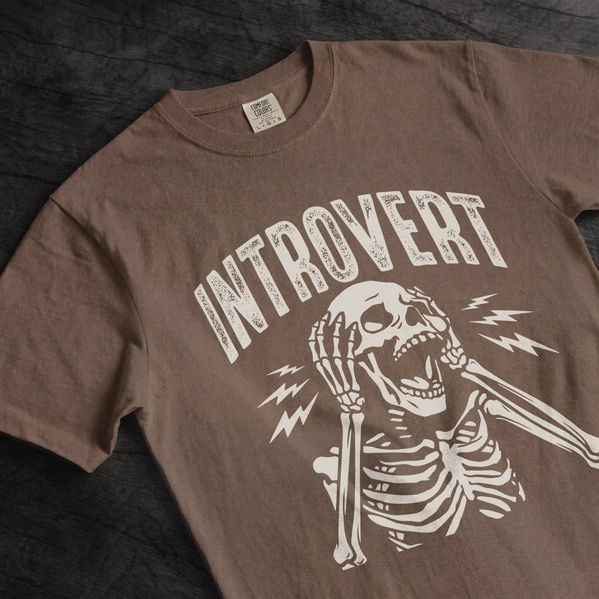 UNHINGED INTROVERT TEE Berry S - Embrace The Chaos mental health humor apparel