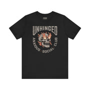 UNHINGED SOCIAL CLUB T-SHIRT XS Black - Embrace The Chaos mental health humor apparel