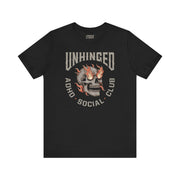 UNHINGED SOCIAL CLUB T-SHIRT XS Black - Embrace The Chaos mental health humor apparel