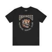 UNHINGED SOCIAL CLUB T-SHIRT XS Black - Embrace The Chaos mental health humor apparel