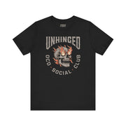 UNHINGED SOCIAL CLUB T-SHIRT XS Black - Embrace The Chaos mental health humor apparel