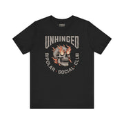 UNHINGED SOCIAL CLUB T-SHIRT XS Black - Embrace The Chaos mental health humor apparel