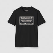 WARNING! T - SHIRT Black XS - Embrace The Chaos mental health humor apparel