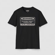 WARNING! T - SHIRT Black XS - Embrace The Chaos mental health humor apparel