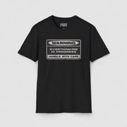 WARNING! T - SHIRT Black XS - Embrace The Chaos mental health humor apparel