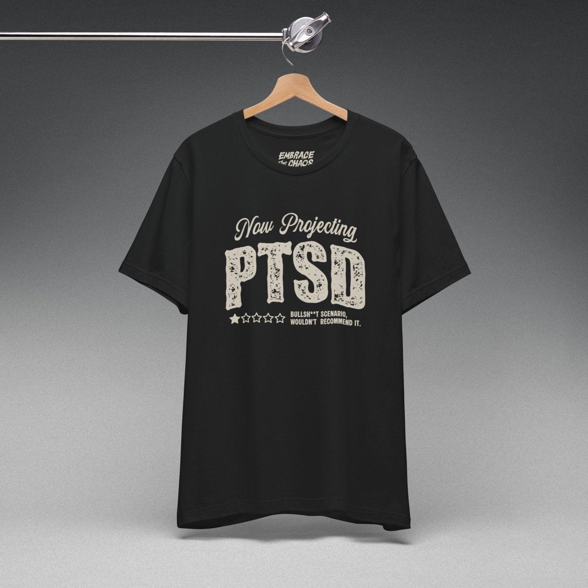 WOULDN'T RECOMMEND IT TEE XS Black - Embrace The Chaos mental health humor apparel