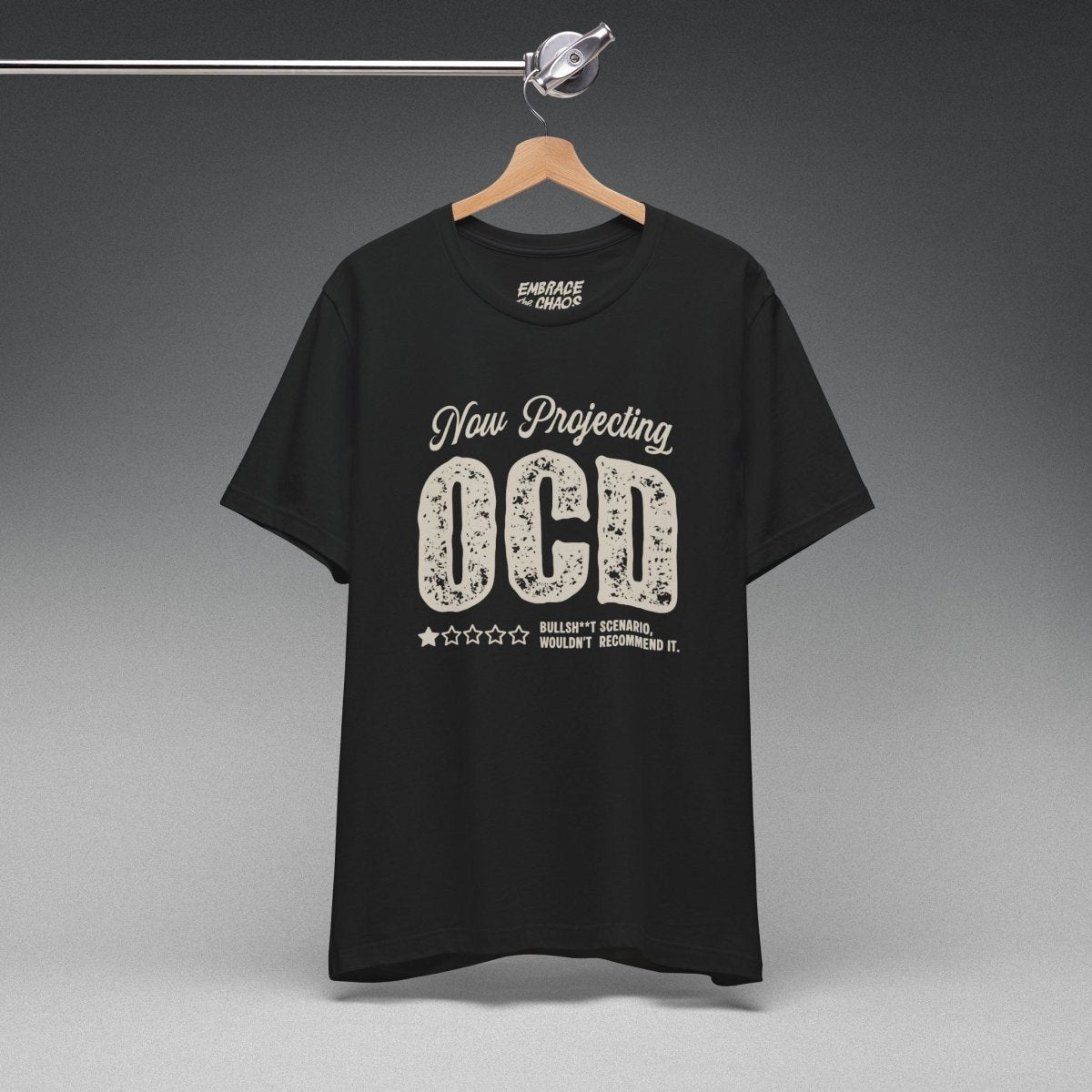 WOULDN'T RECOMMEND IT TEE XS Black - Embrace The Chaos mental health humor apparel