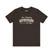WOULDN'T RECOMMEND IT TEE XS Brown - Embrace The Chaos mental health humor apparel