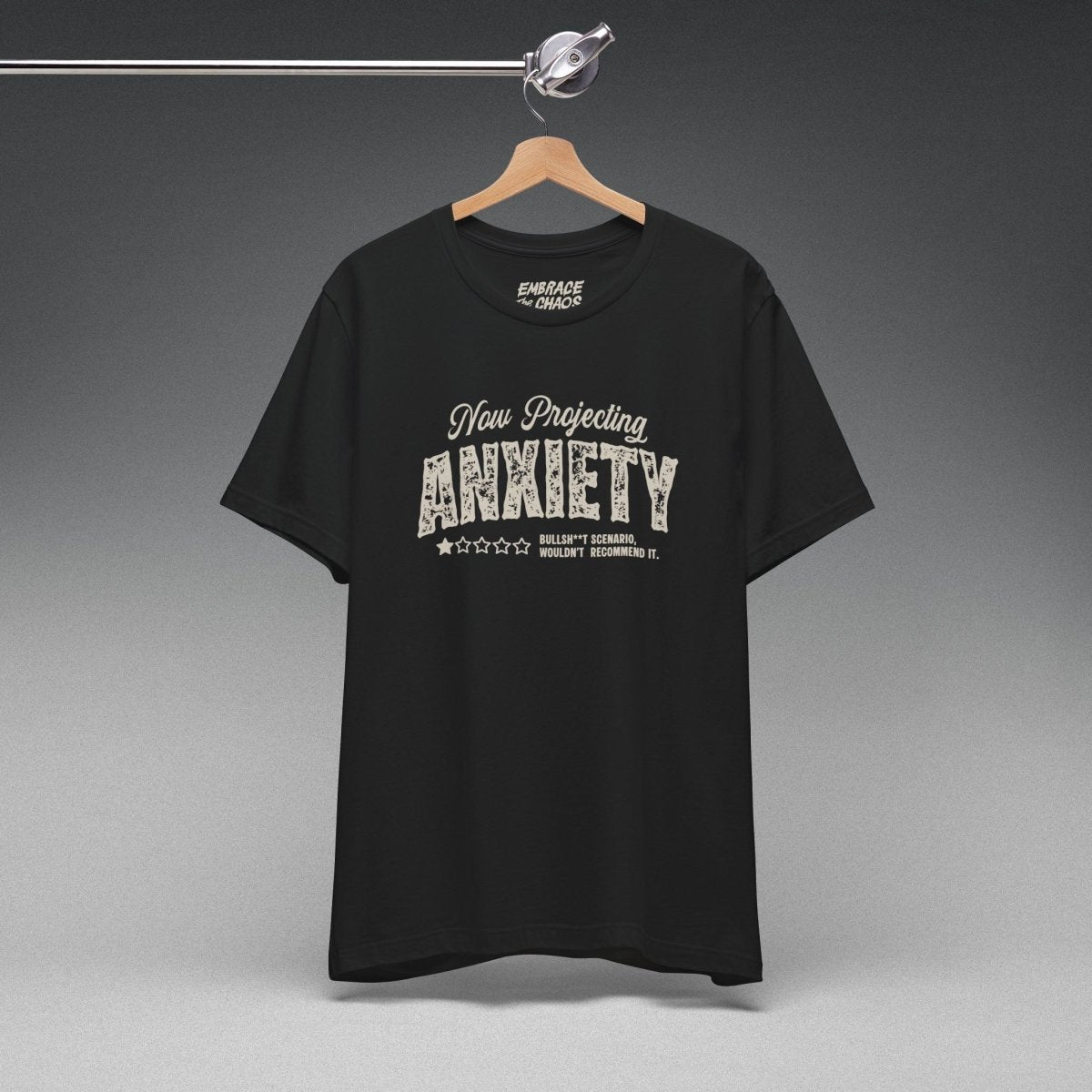 WOULDN'T RECOMMEND IT TEE XS Black - Embrace The Chaos mental health humor apparel