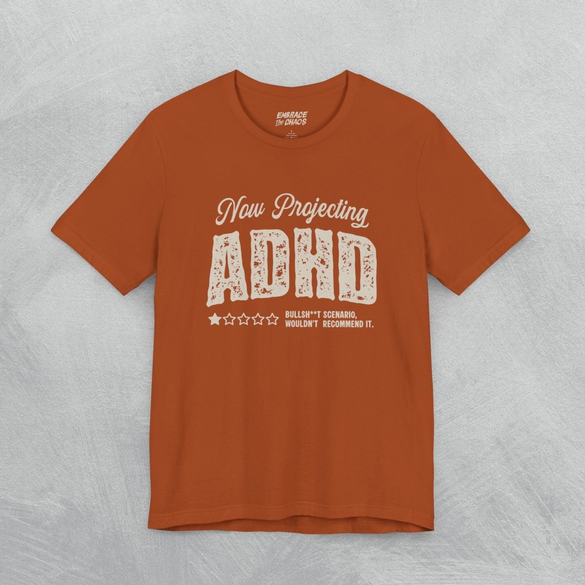WOULDN'T RECOMMEND IT TEE XS Autumn - Embrace The Chaos mental health humor apparel