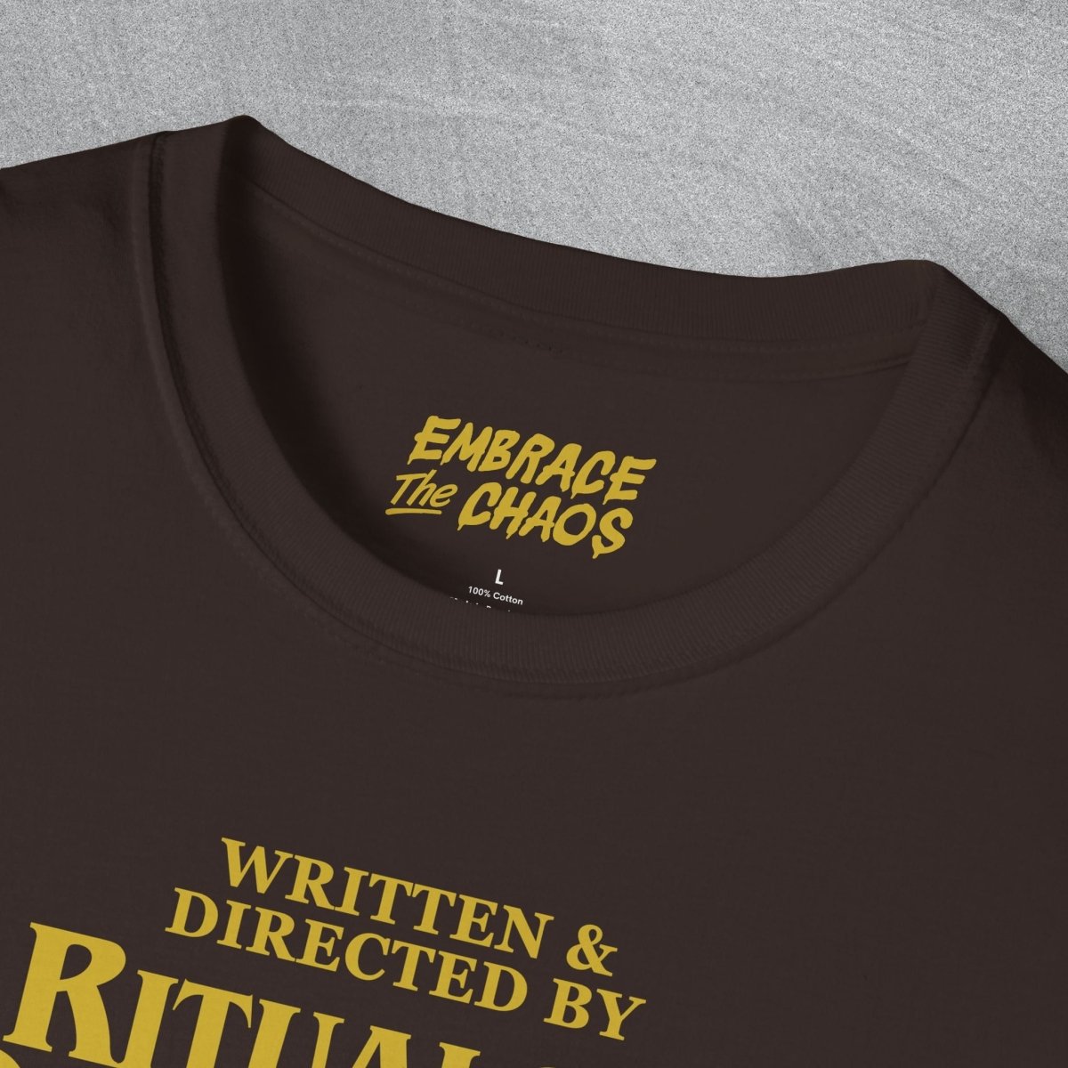 WRITTEN & DIRECTED BY TEE White XS - Embrace The Chaos mental health humor apparel