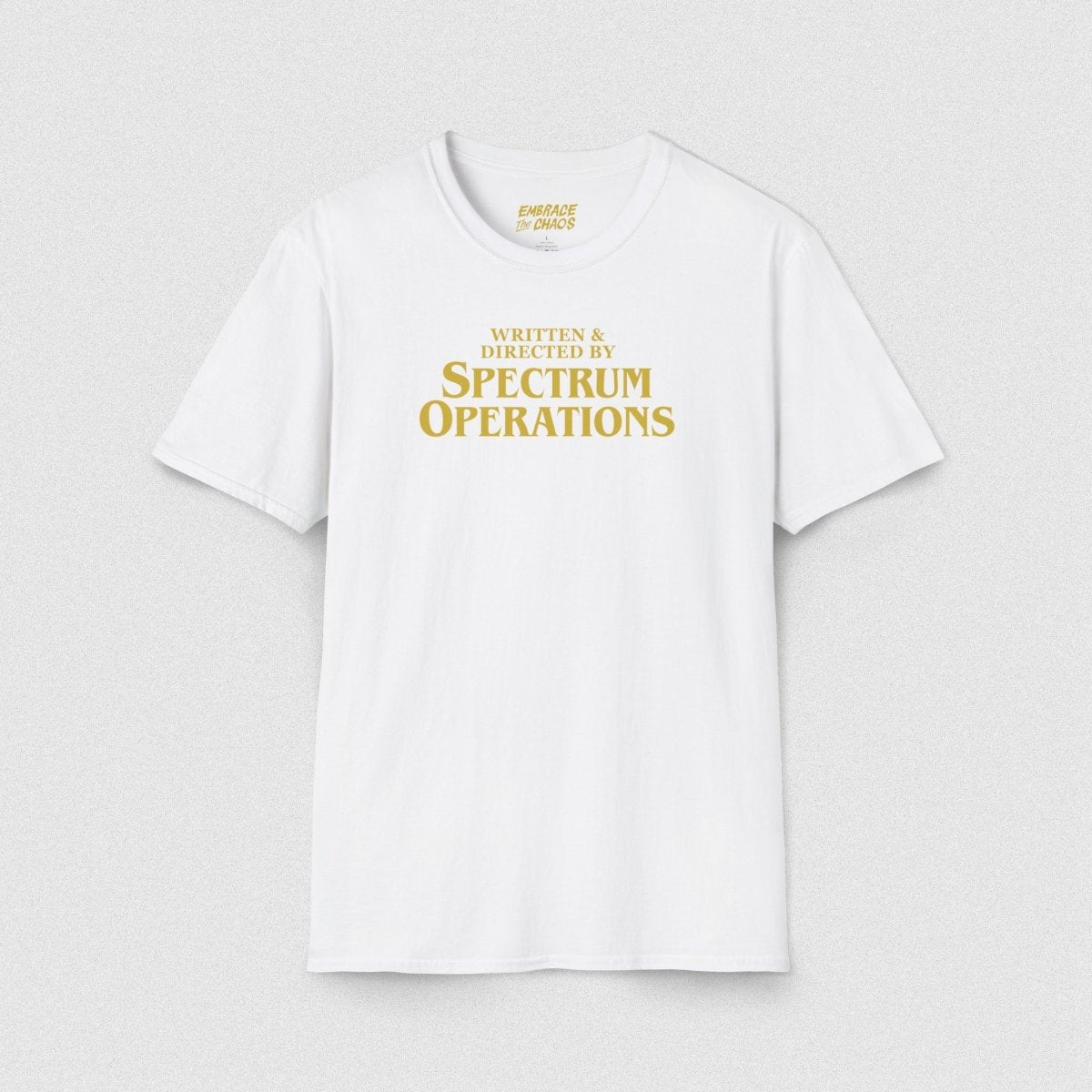 WRITTEN & DIRECTED BY TEE White XS - Embrace The Chaos mental health humor apparel
